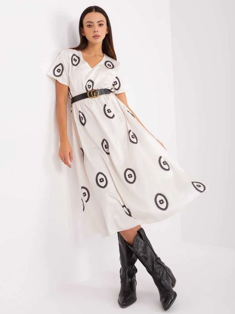 Italy Moda Suknelė-DHJ-SK-17260,90-ekru