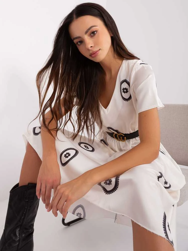 Italy Moda Suknelė-DHJ-SK-17260,90-ekru