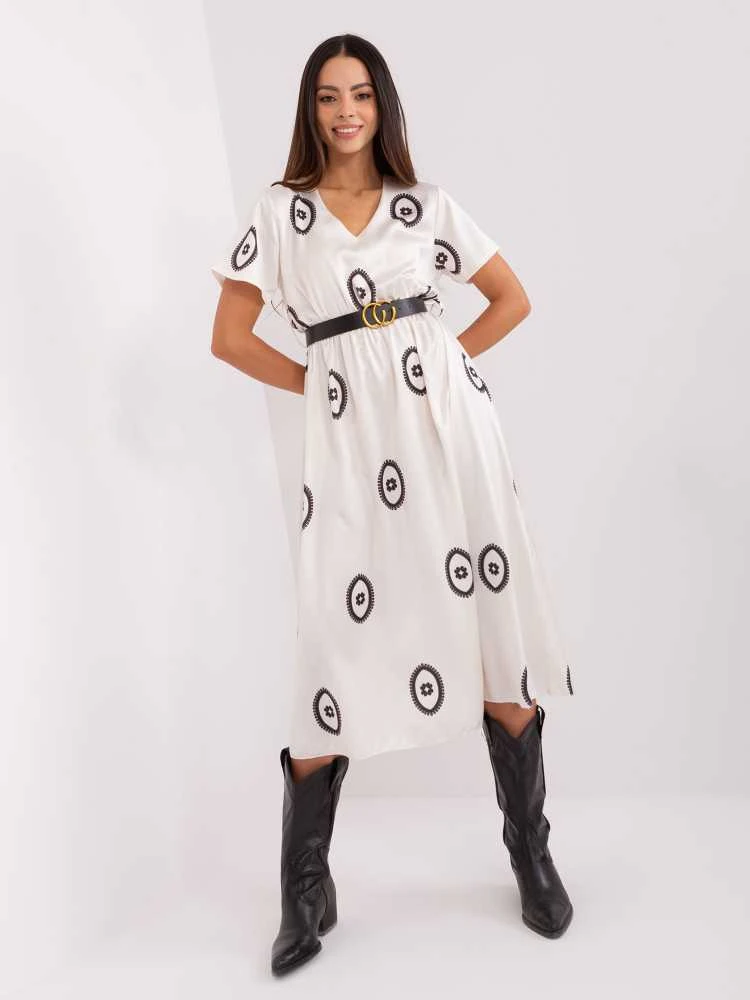 Italy Moda Suknelė-DHJ-SK-17260,90-ekru