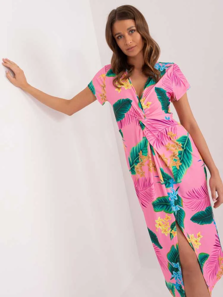 Italy Moda Suknelė-DHJ-SK-17302K-1,69-rožinė