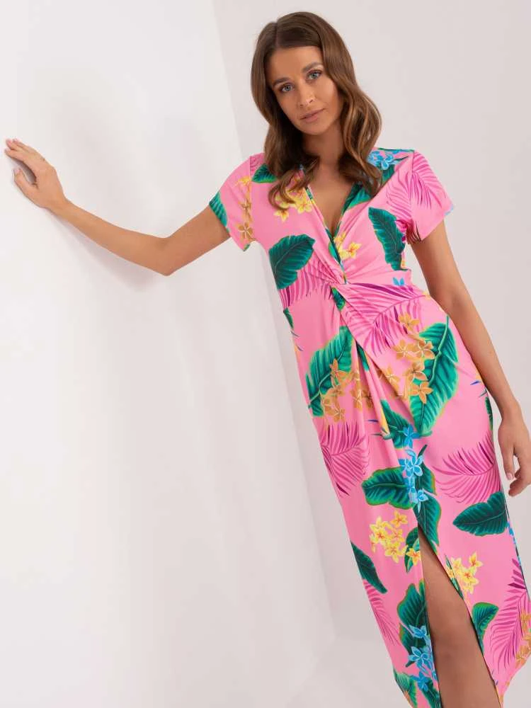 Italy Moda Suknelė-DHJ-SK-17302K-1,69-rožinė