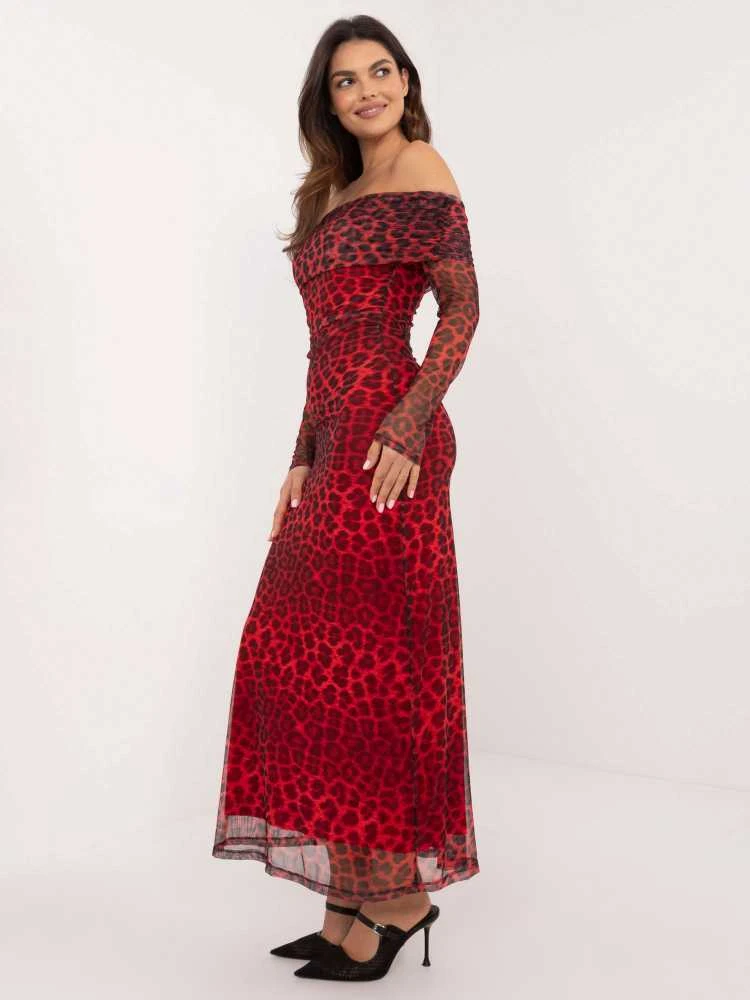 Italy Moda Suknelė-DHJ-SK-18702.40-raudona