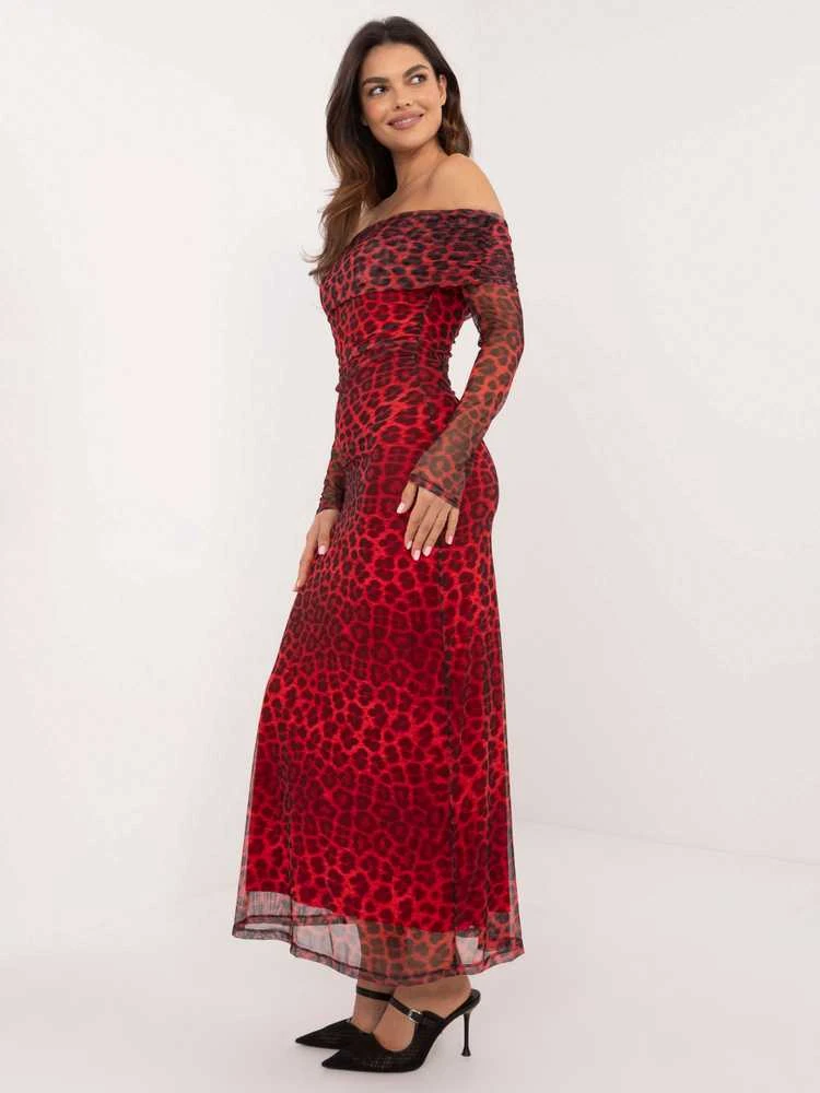 Italy Moda Suknelė-DHJ-SK-18702.40-raudona
