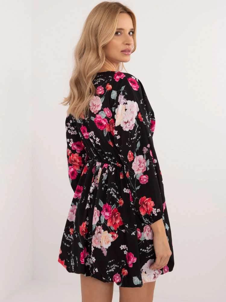 Italy Moda Suknelė-DHJ-SK-19861-4.28-juoda-raudona