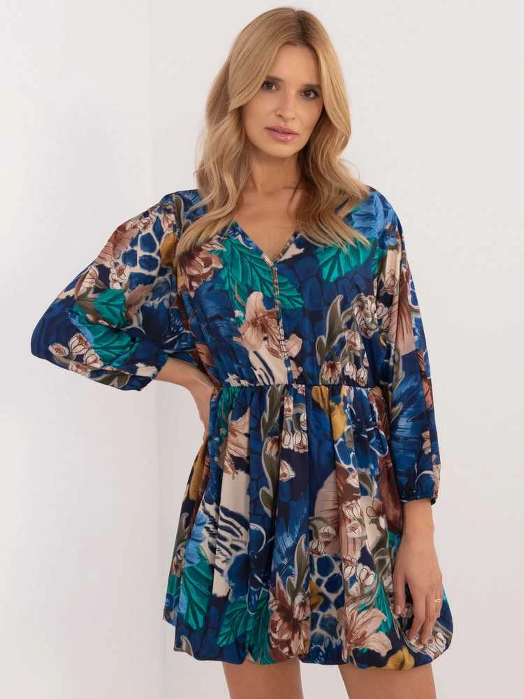 Italy Moda Suknelė-DHJ-SK-19861-5,27-tamsiai mėlyna