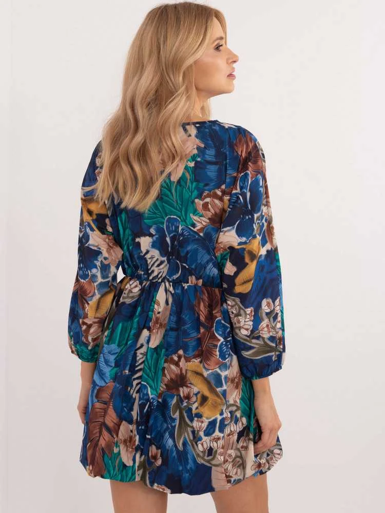 Italy Moda Suknelė-DHJ-SK-19861-5,27-tamsiai mėlyna