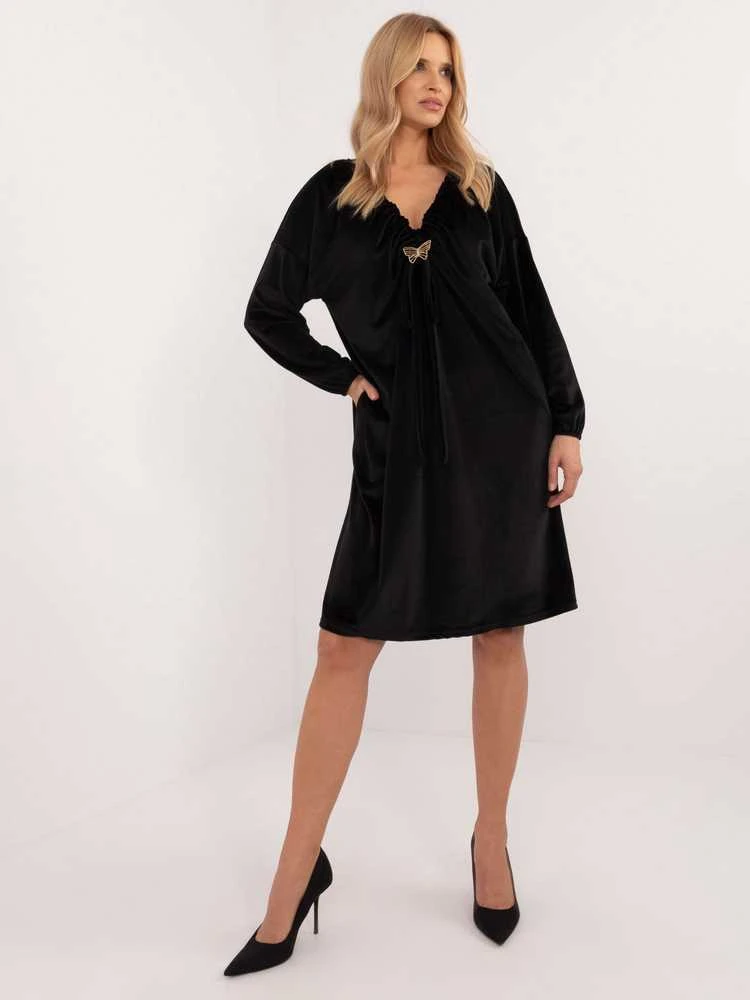Italy Moda Suknelė-DHJ-SK-19890.86P-juoda