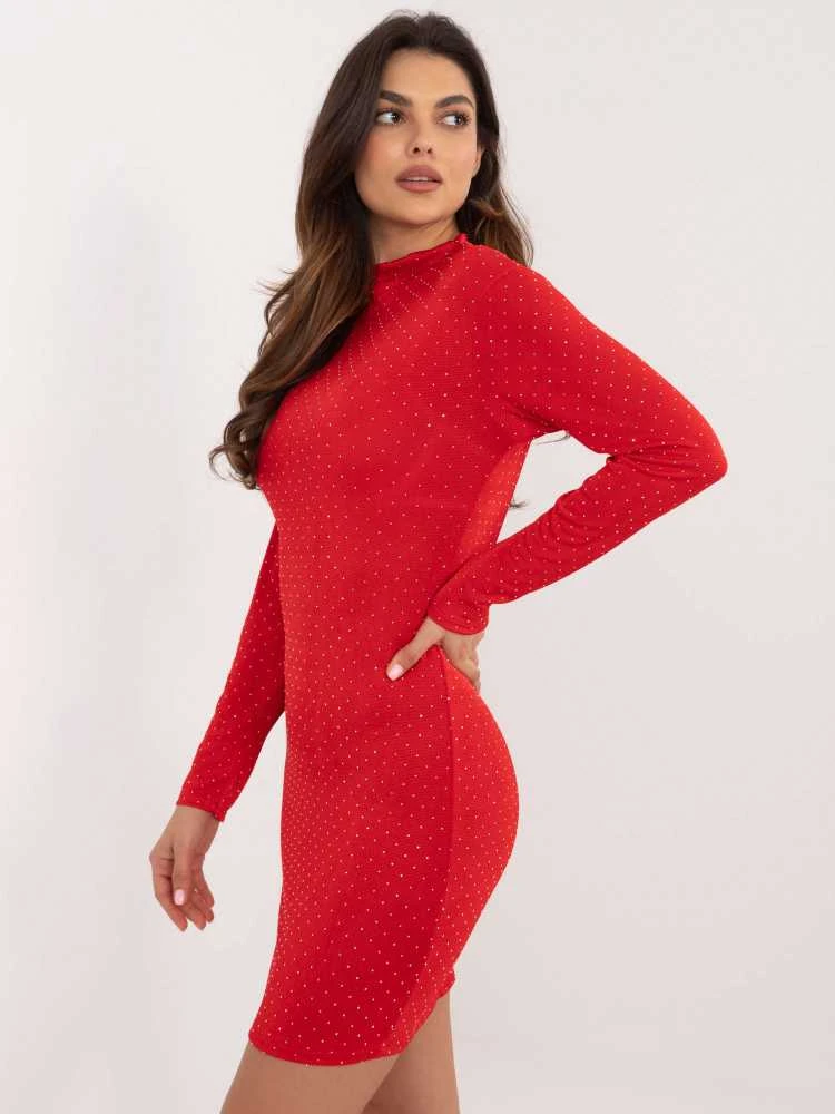 Italy Moda Suknelė-DHJ-SK-19935.35-raudona