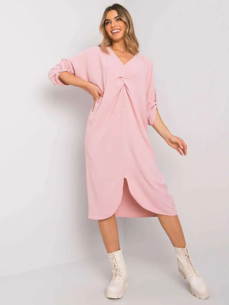 Italy Moda Suknelė-DHJ-SK-20148.20-šviesiai rožinė