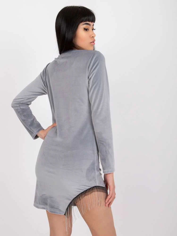 Italy Moda Suknelė-DHJ-SK-6509.82P-pilka
