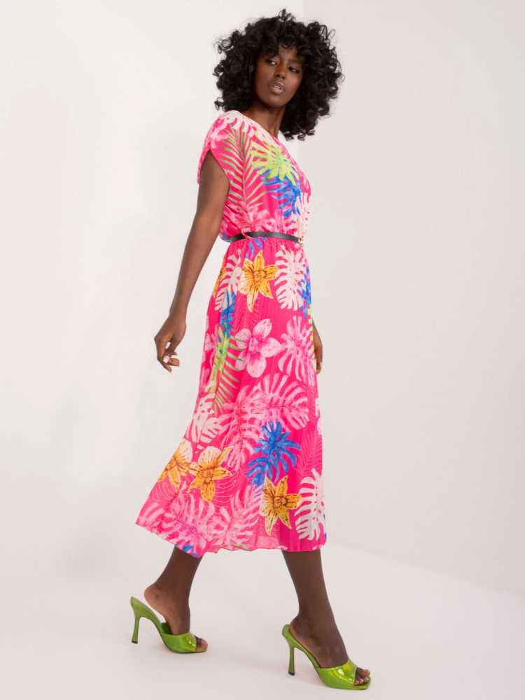 Italy Moda Suknelė-DHJ-SK-8839-3.30-tamsiai rožinė