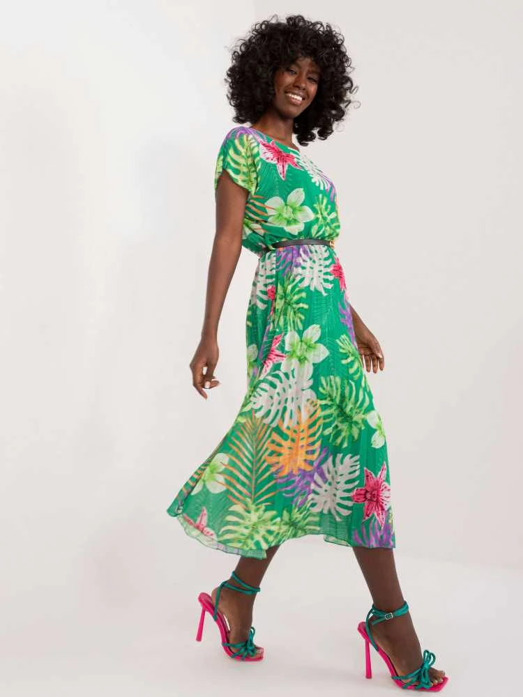 Italy Moda Suknelė-DHJ-SK-8839-3,30-žalia