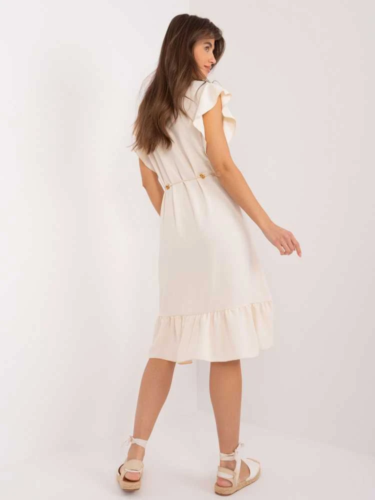 Italy Moda Suknelė-DHJ-SK-8921.21-šviesiai smėlio spalvos