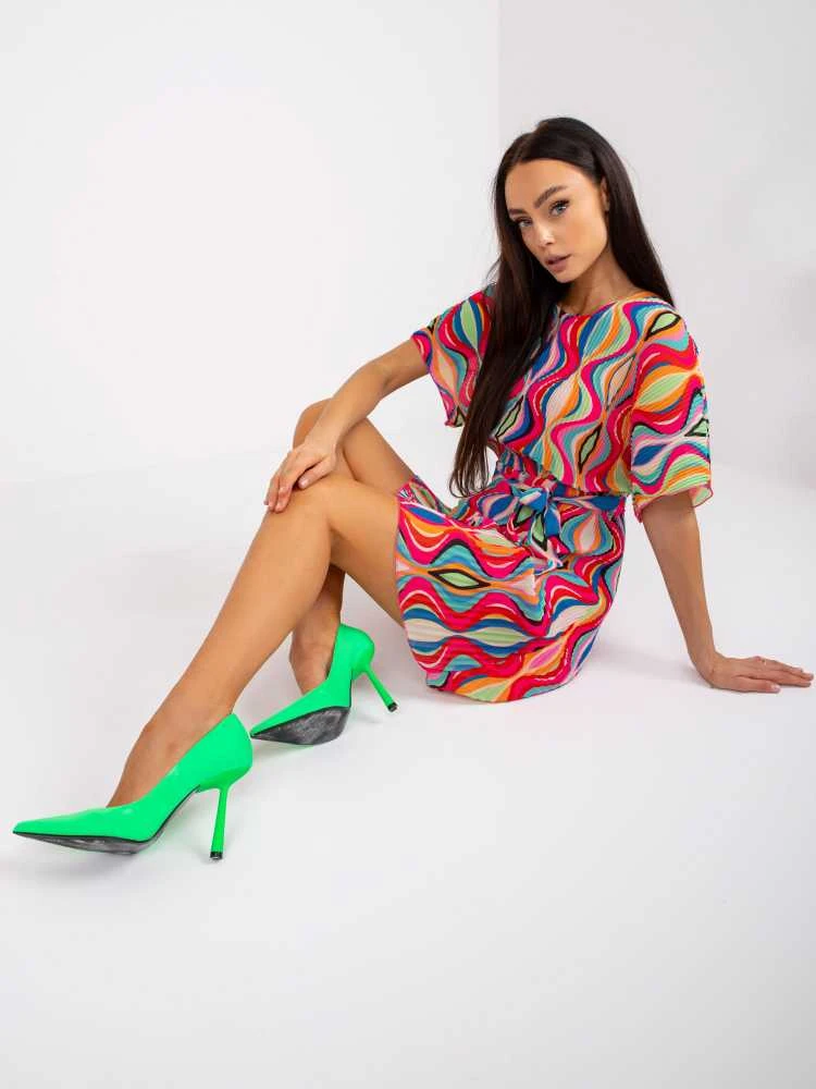 Italy Moda Suknelė-DHJ-SK-9651.51-tamsiai rožinė
