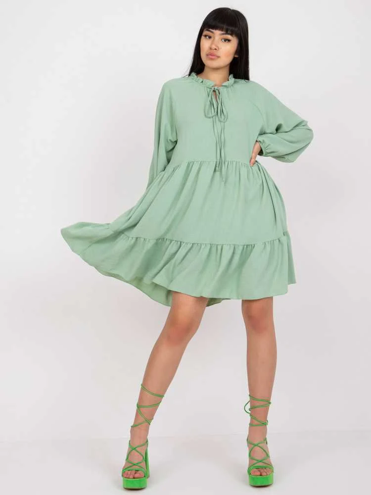 Italy Moda Suknelė-DHJ-SK-C2201.68-pistacija