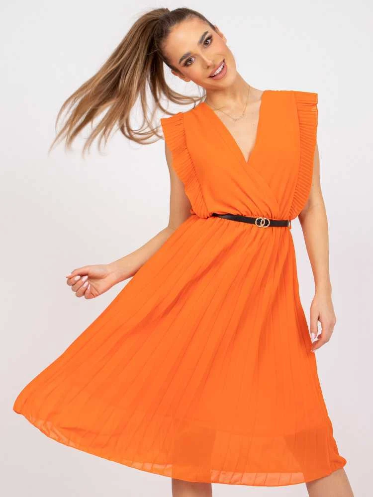 Italy Moda Suknelė-DHJ-SK-N13198-1,22-oranžinė