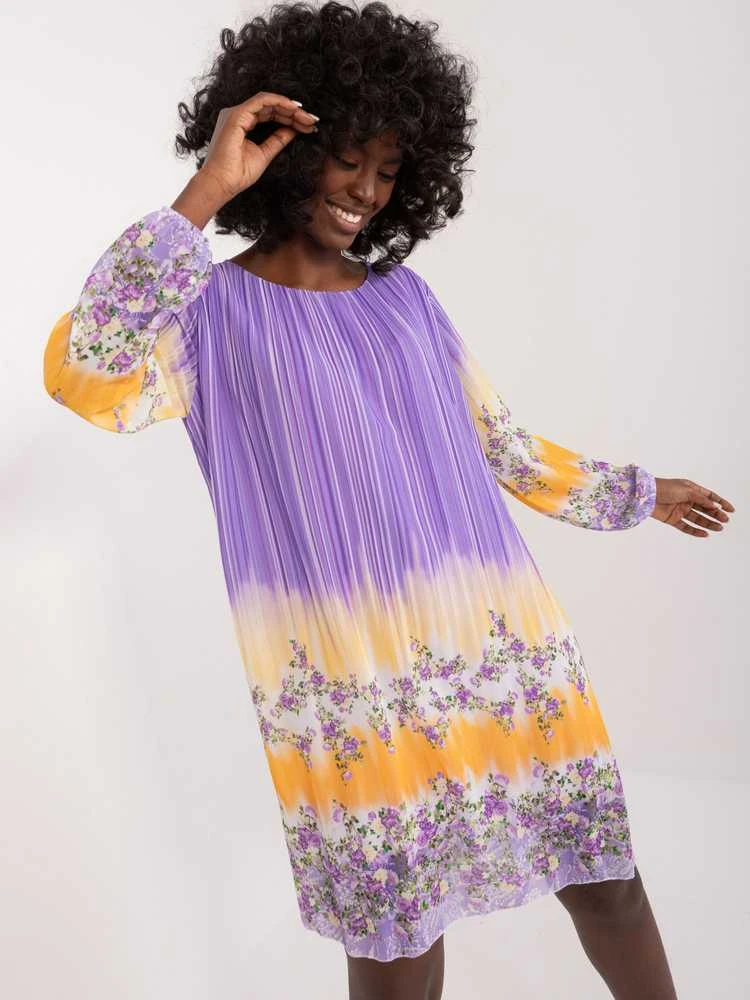 Italy Moda Suknelė-DHJ-SK-N8524.14X-violetinė