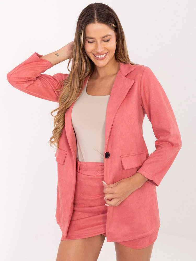 Italy Moda Švarkas moterims DHJ-MA-15286.88-rožinė