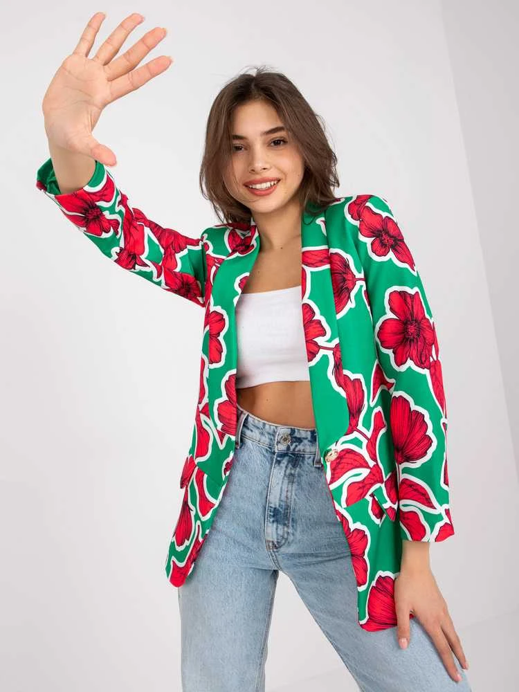 Italy Moda Švarkas moterims DHJ-MA-15621-2,25X-žalia