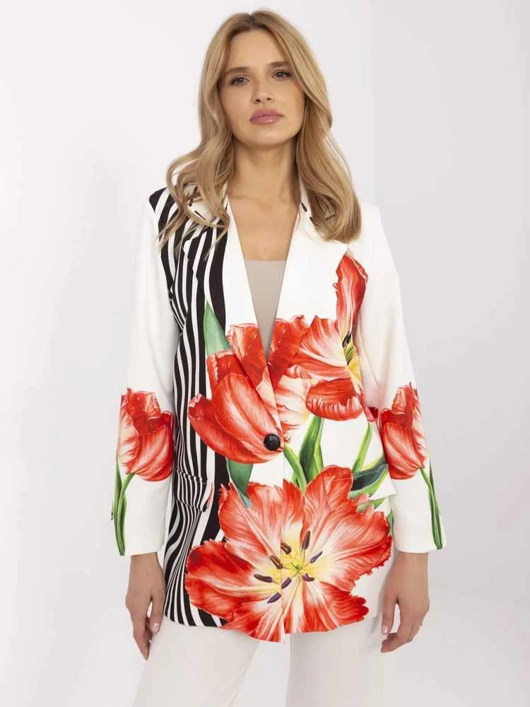 Italy Moda Švarkas moterims DHJ-MA-18525-32.00-ecru