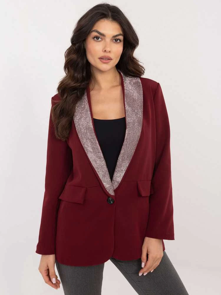 Italy Moda Švarkas moterims-DHJ-MA-19926.85P-bordo