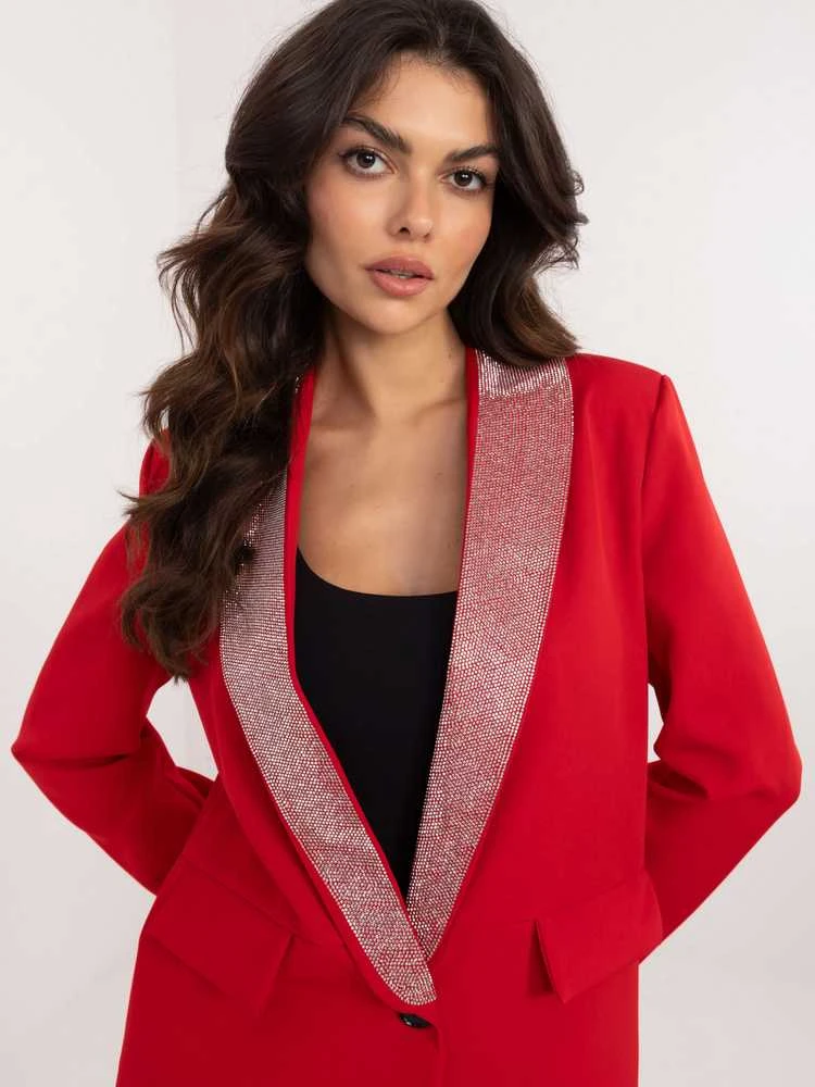 Italy Moda Švarkas moterims DHJ-MA-19926.85P-raudona