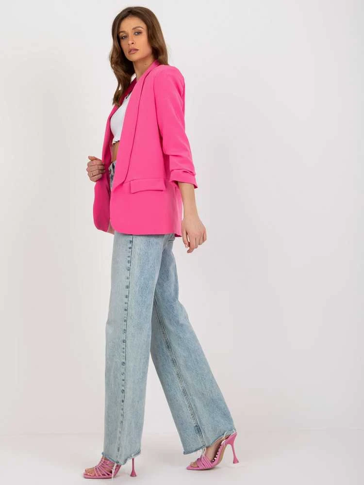 Italy Moda Švarkas moterims DHJ-MA-7684.15P-ciemny rožinė