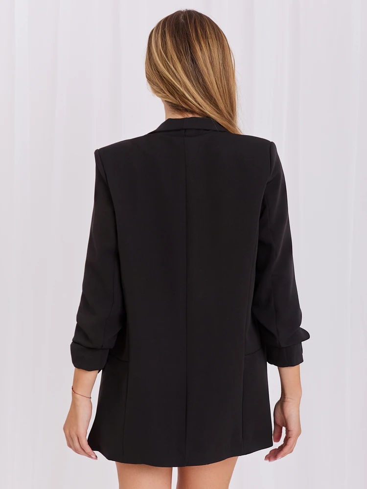 Italy Moda Švarkas moterims -DHJ-MA-7684.15P-juoda