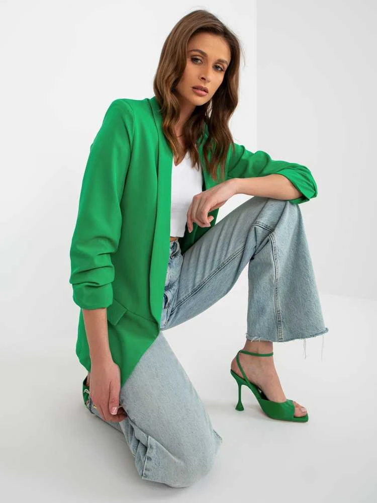 Italy Moda Švarkas moterims DHJ-MA-7684.15P-šviesiai žalia