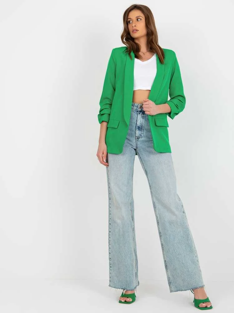 Italy Moda Švarkas moterims DHJ-MA-7684.15P-šviesiai žalia