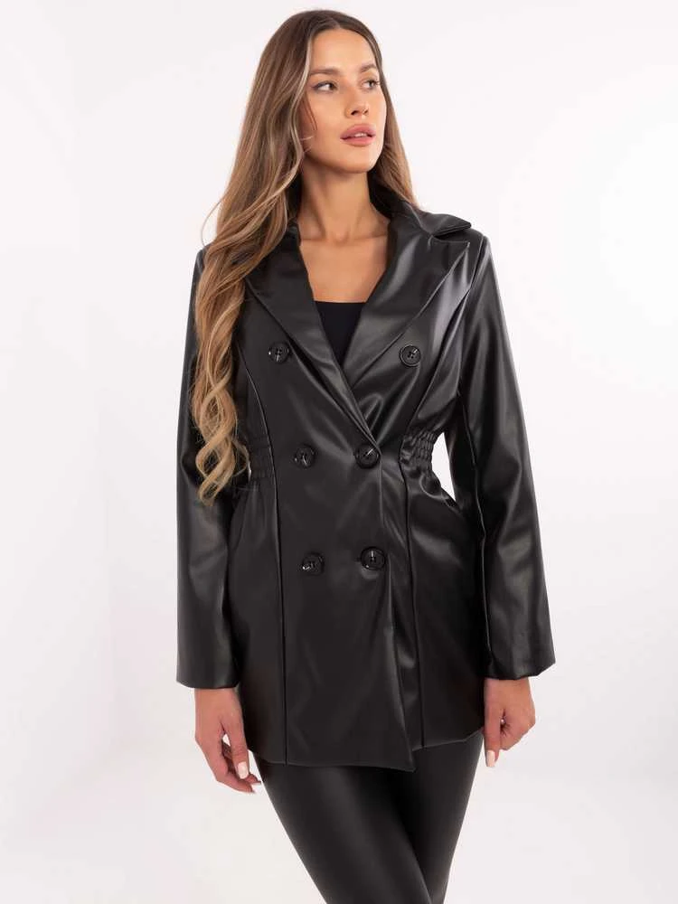 Italy Moda Švarkas moterims -DHJ-MA-A8683.37-juoda