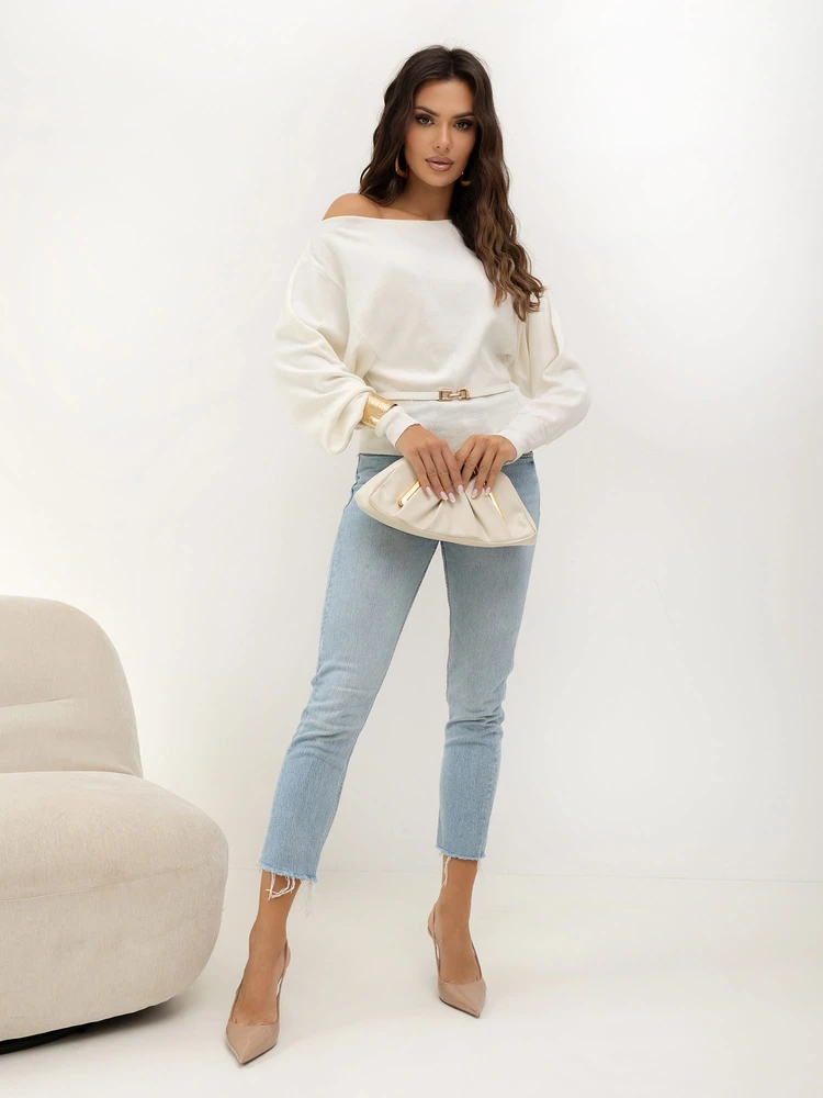 Italy Moda Sweter-IR-SW-3202.98-ecru