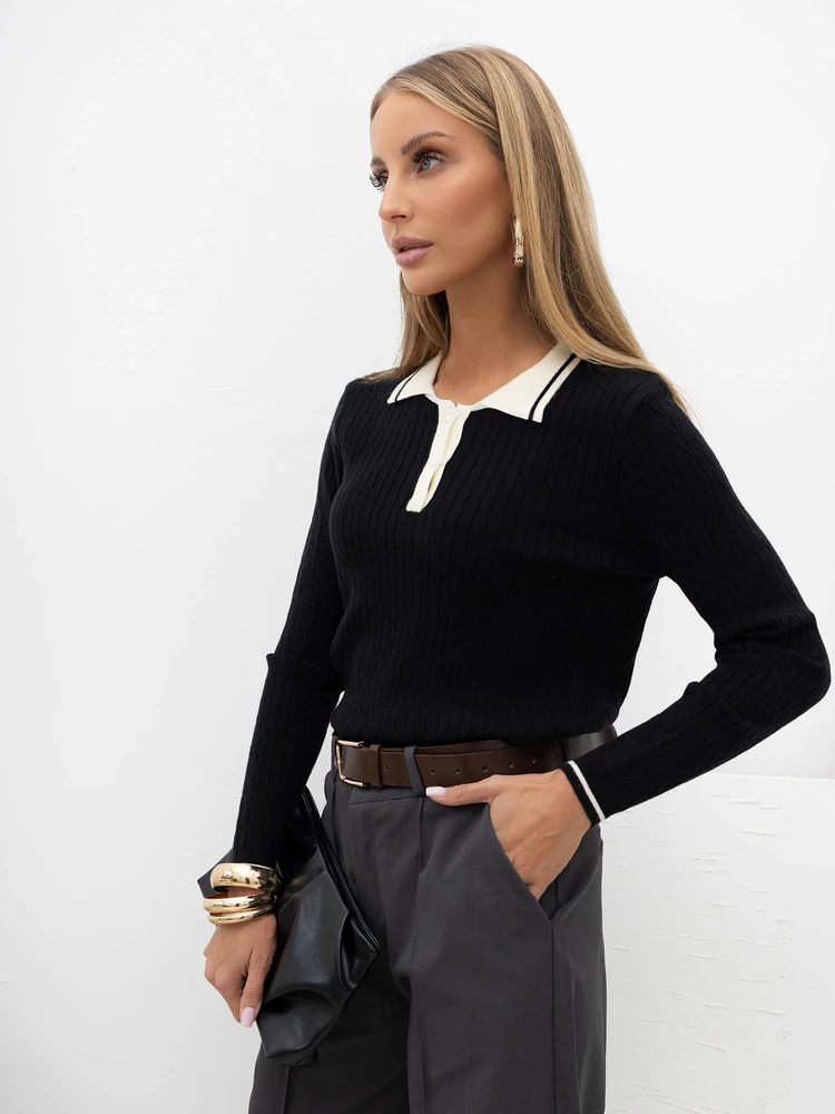 Italy Moda Sweter-IR-SW-55003.73-juoda