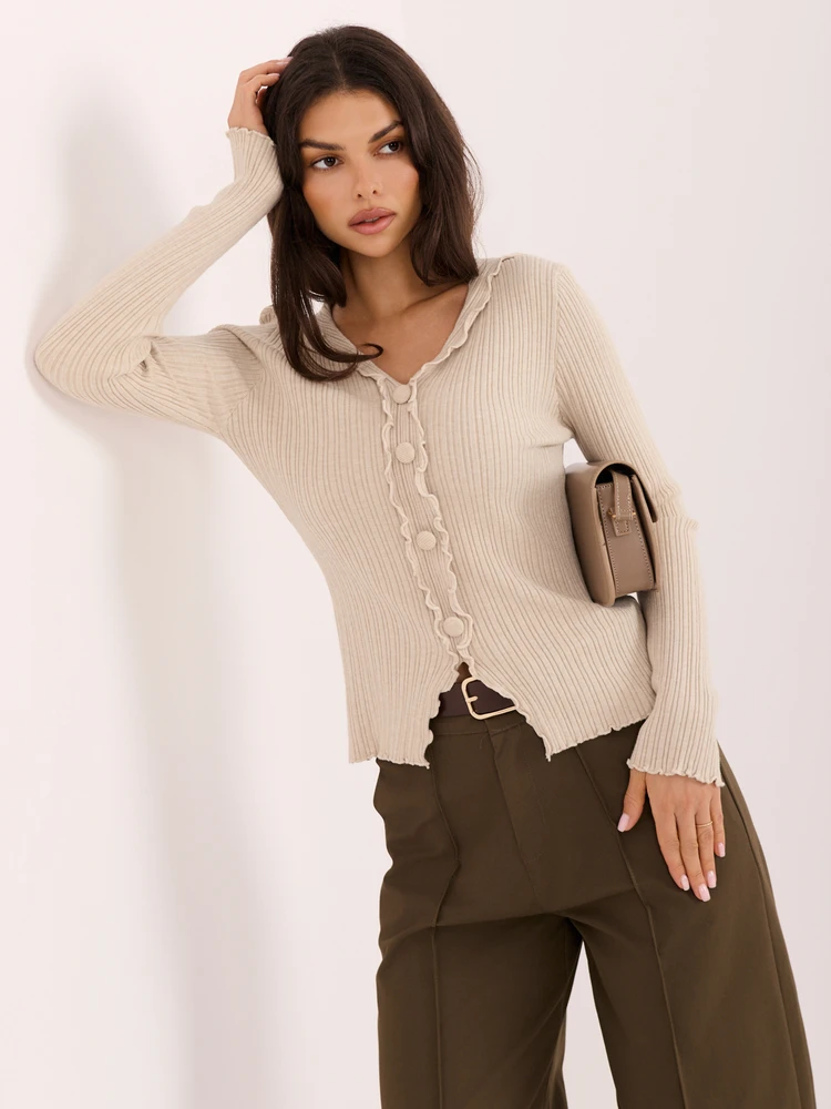 Italy Moda Sweter-IR-SW-55009.18-smėlio spalva