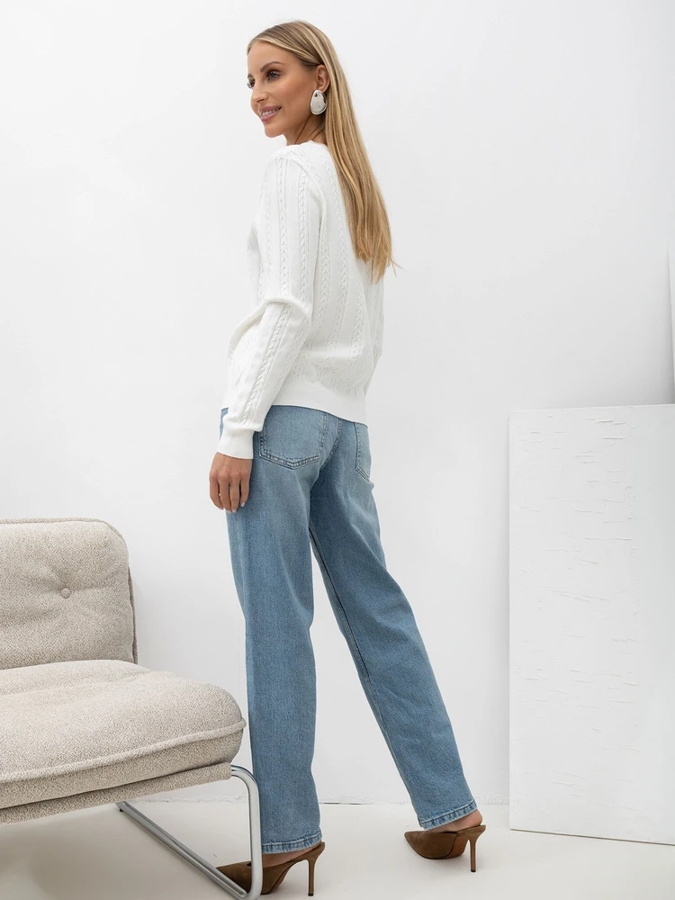 Italy Moda Sweter-IR-SW-57852.71-ecru