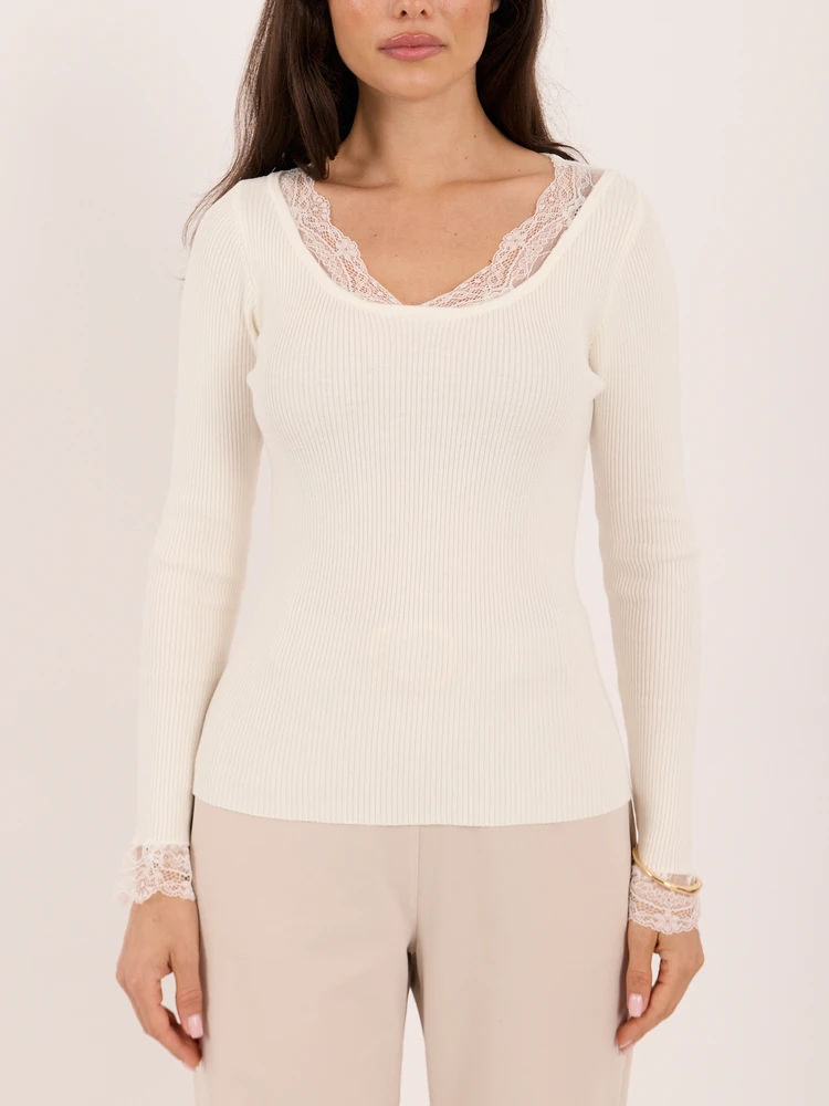 Italy Moda Sweter-IR-SW-57930.67-ecru
