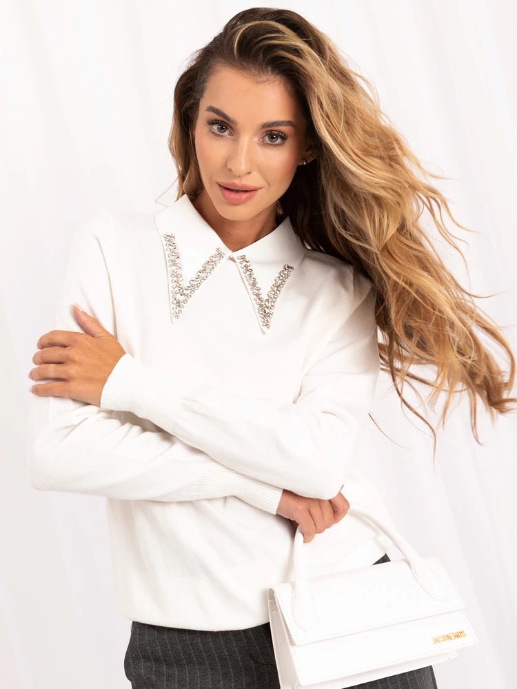 Italy Moda Sweter-IR-SW-57939-2.18-ecru