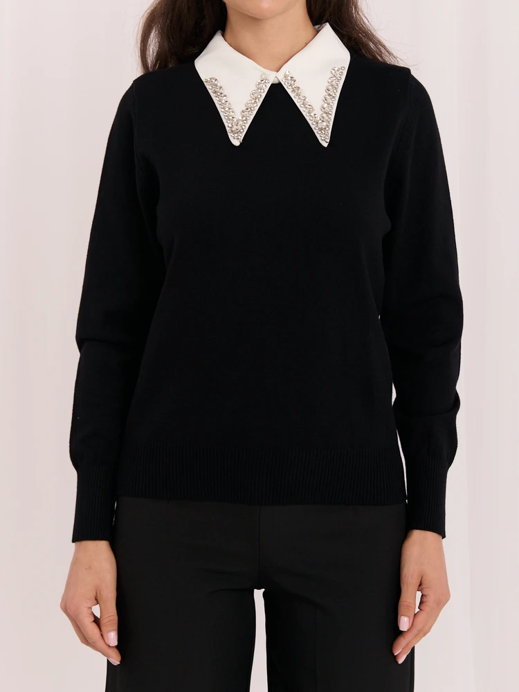 Italy Moda Sweter-IR-SW-57939-2.18-juoda