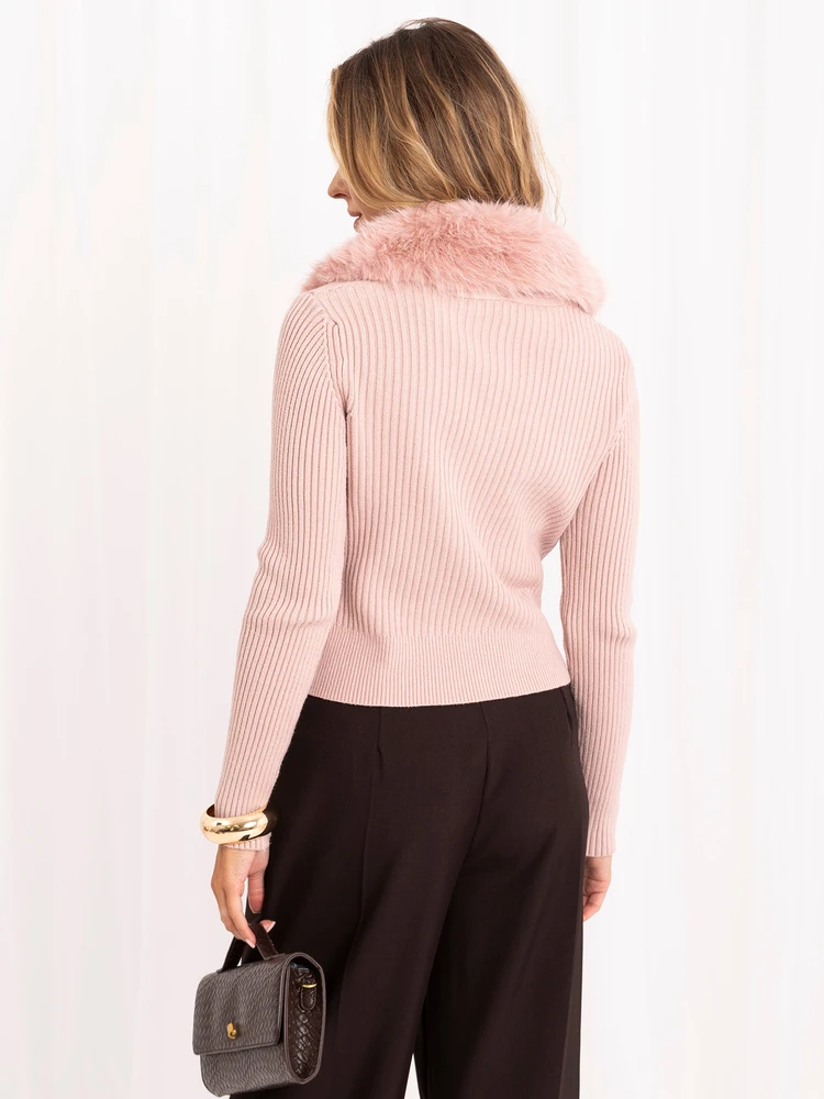 Italy Moda Sweter-IR-SW-57952.19-jasny rožinė