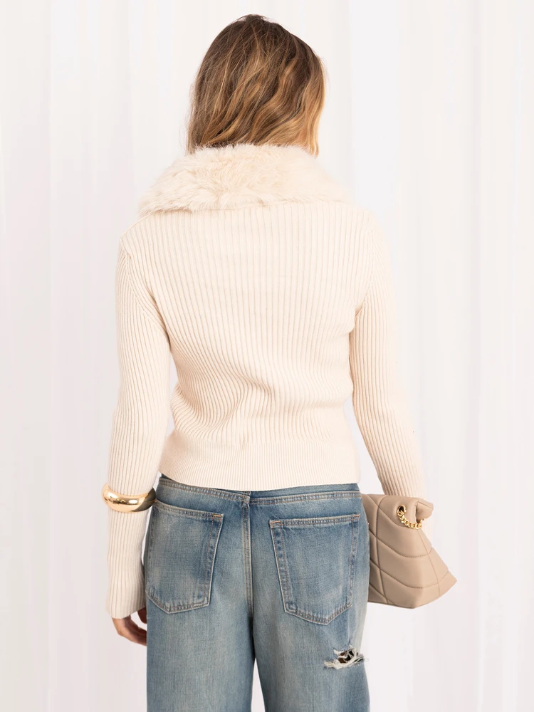 Italy Moda Sweter-IR-SW-57952.19-jasny smėlio spalva