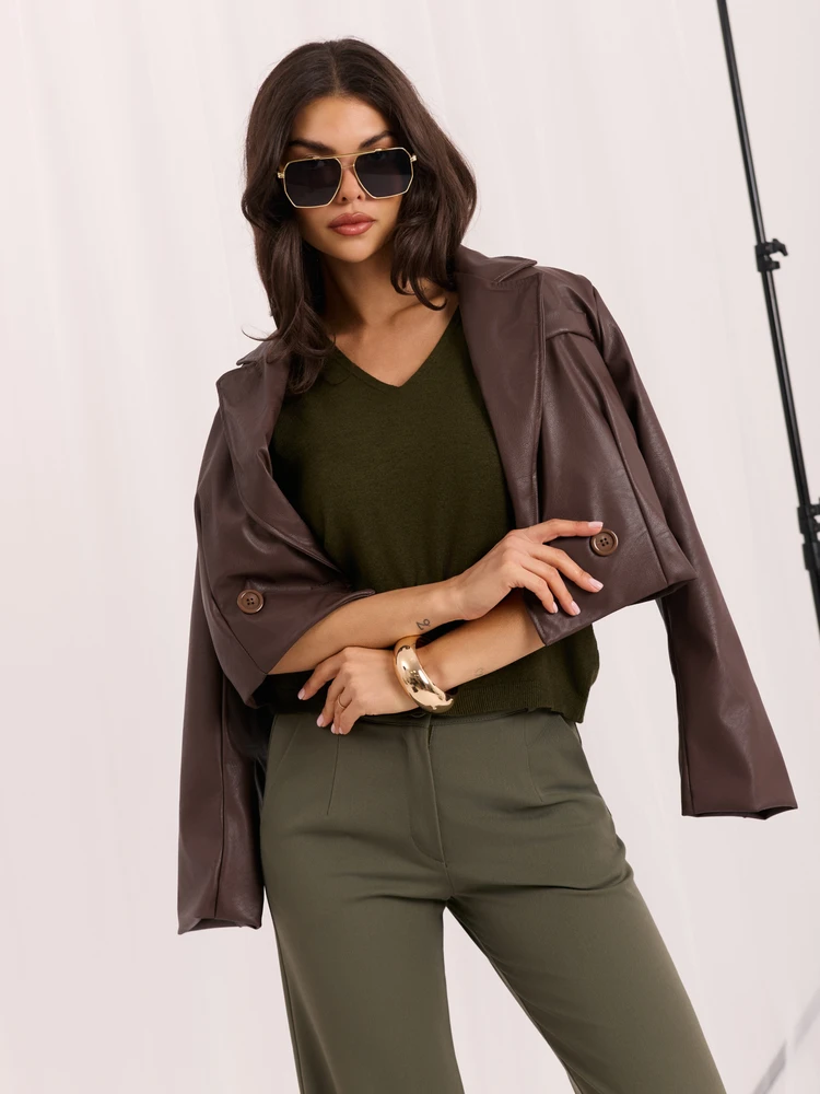 Italy Moda Sweter-IR-SW-A-86432.08-khaki