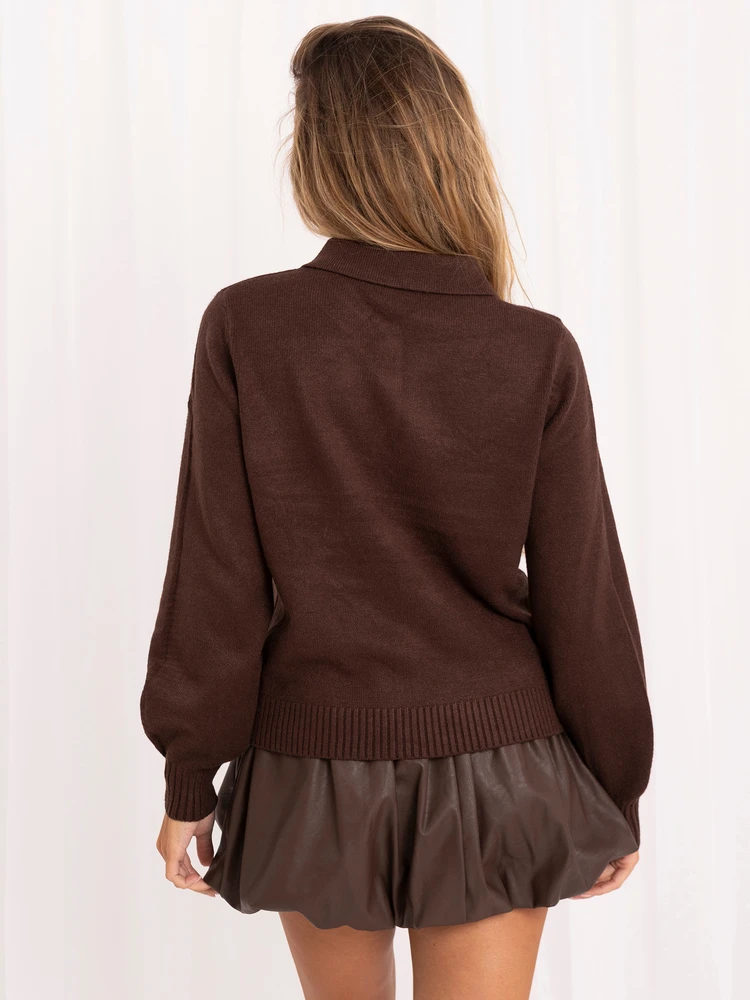 Italy Moda Sweter-IR-SW-AC-19702.14-ruda