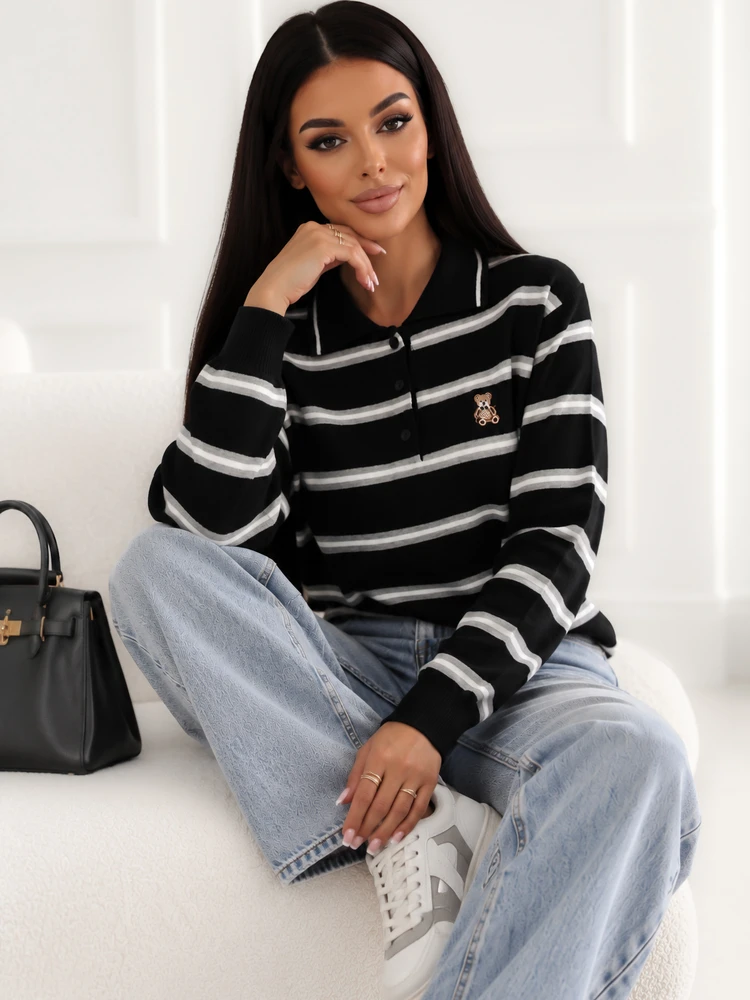Italy Moda Sweter-IR-SW-G9717.46-juoda