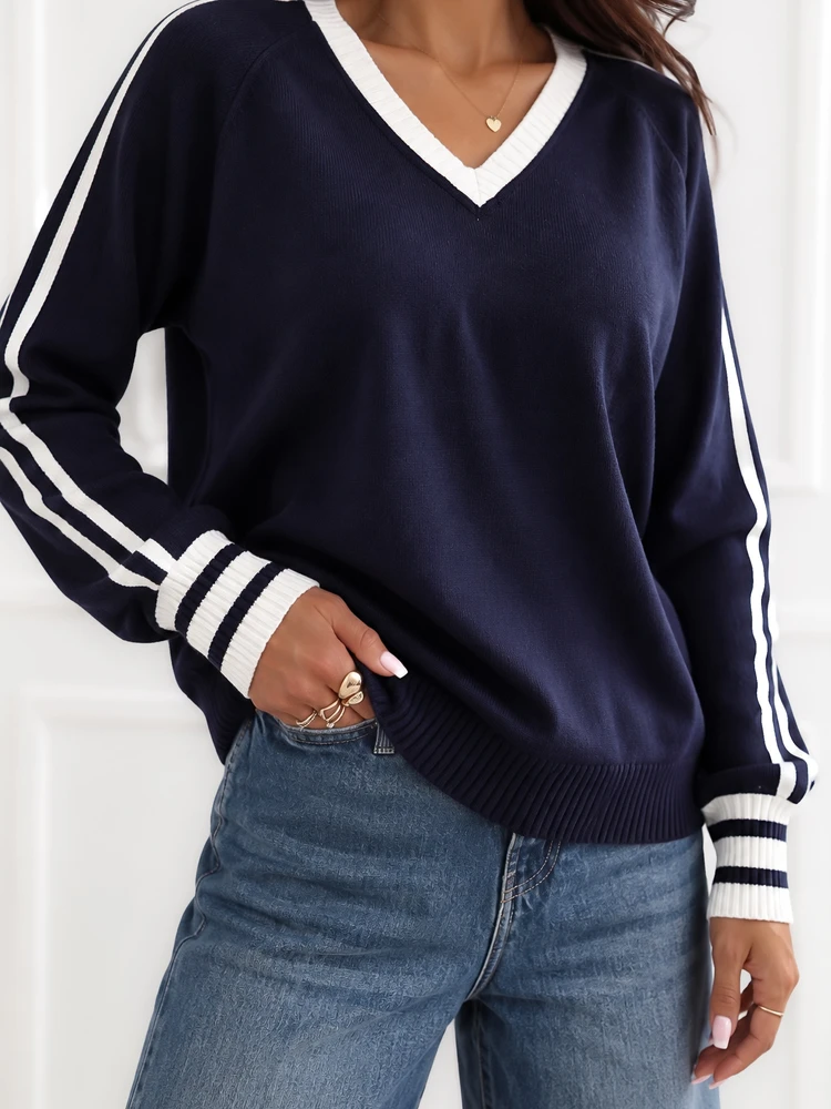 Italy Moda Sweter-IR-SW-G990.26-tamsiai mėlyna
