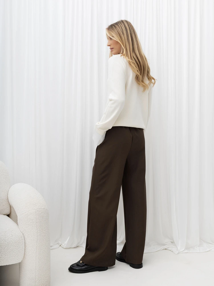 Italy Moda Sweter-IR-SW-G996.02-jasny smėlio spalva