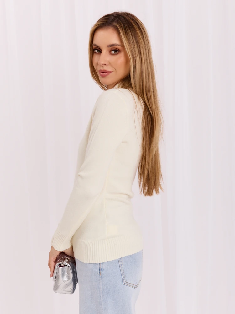 Italy Moda Sweter-IR-SW-JK7879.76-ecru