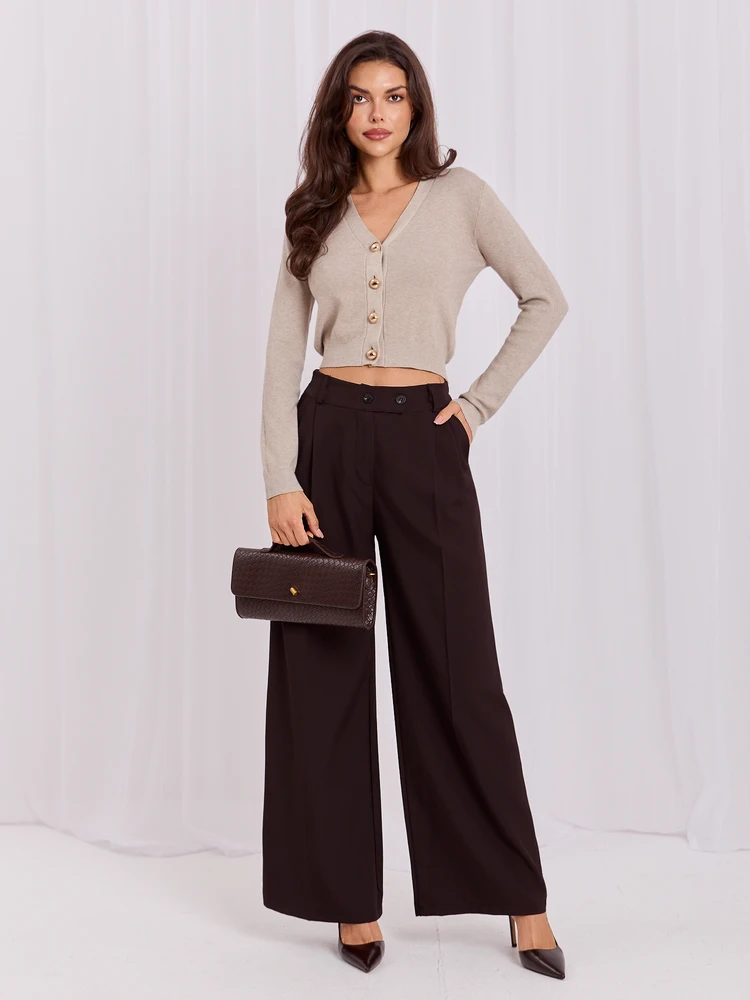 Italy Moda Sweter-IR-SW-JK8687.07P-smėlio spalva