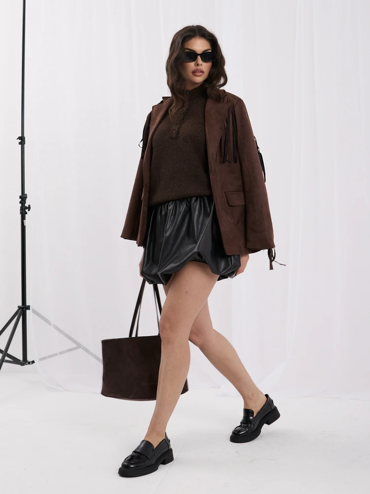 Italy Moda Sweter-IR-SW-K17003.99-ciemny ruda
