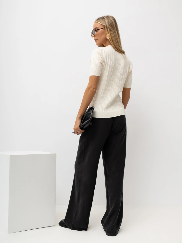 Italy Moda Sweter-IR-SW-QF1868.86-jasny smėlio spalva