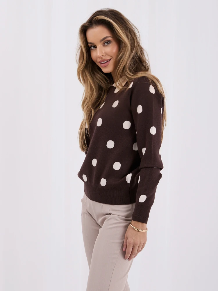 Italy Moda Sweter-IR-SW-QF3203.18-ruda